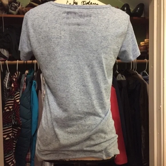 Marvel Captain America Blue Graphic Burnout Tee - Picture 6 of 7